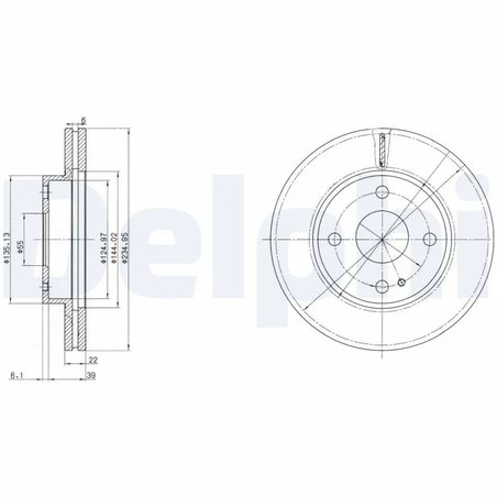 Disc frana Delphi BG2629