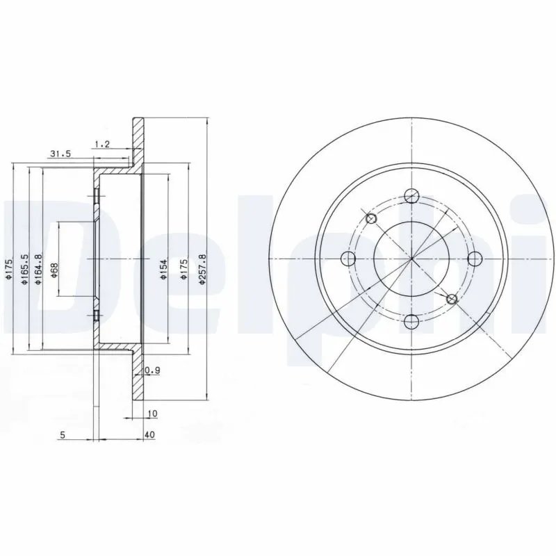 Disc frana Delphi BG2633