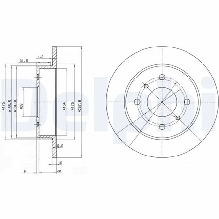 Disc frana Delphi BG2633