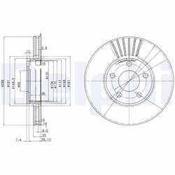 Disc frana Delphi BG2745