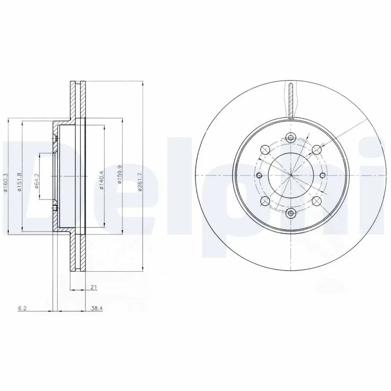 DISC FRANA DELPHI BG2759 - Compatibil cu HONDA, LOTUS, MG, ROVER