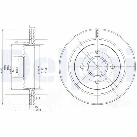 Disc frana Delphi BG2758