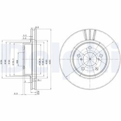 DISC FRANA DELPHI BG2767 - Compatibil cu SUBARU