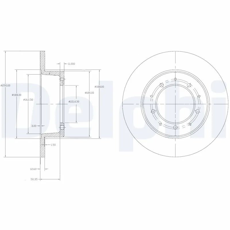 Disc frana Delphi BG2799