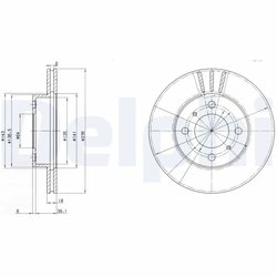 Disc frana Delphi BG2810