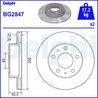 DISC FRANA DELPHI BG2847 - Compatibil cu CITROEN, FIAT, PEUGEOT