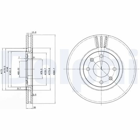 Disc frana Delphi BG2872