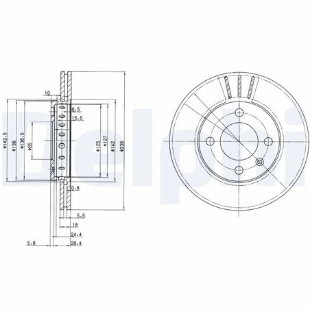 Disc frana Delphi BG2982