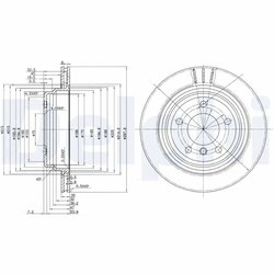 DISC FRANA DELPHI BG3042 - Compatibil cu ALPINA, BMW