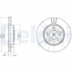 DISC FRANA DELPHI BG3061 - Compatibil cu ACURA, HONDA