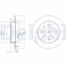 DISC FRANA DELPHI BG3070 - Compatibil cu HYUNDAI