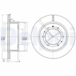 DISC FRANA DELPHI BG3117 - Compatibil cu NISSAN