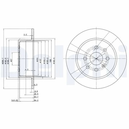 Disc frana Delphi BG3141