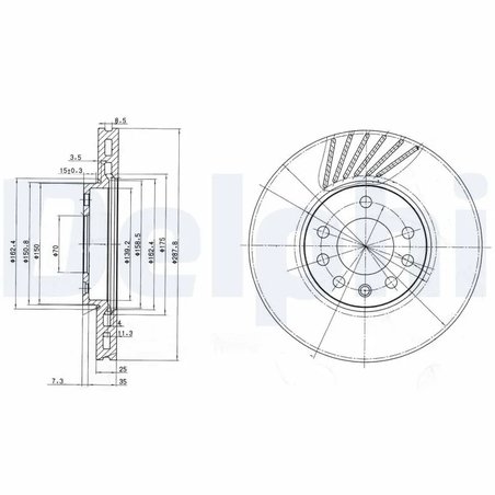Disc frana Delphi BG3142