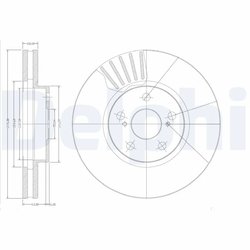 Disc frana Delphi BG3189