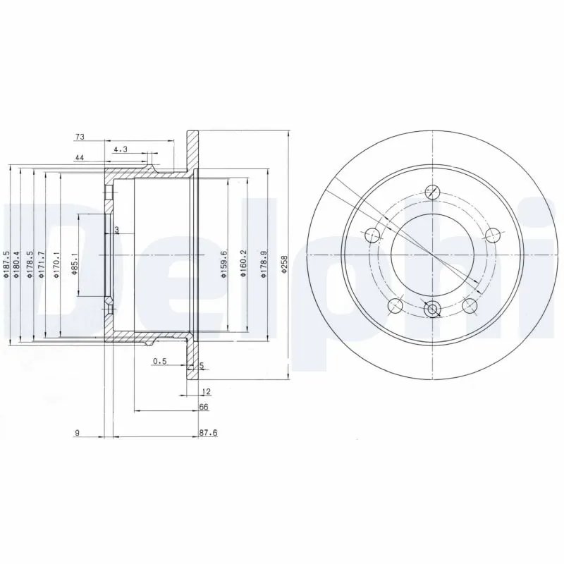 Disc frana Delphi BG3235
