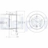 Disc frana Delphi BG3235