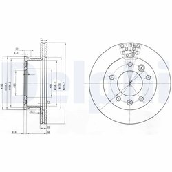 Disc frana Delphi BG3236