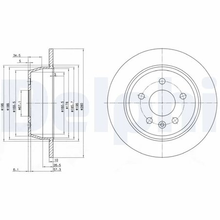 Disc frana Delphi BG3241