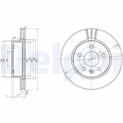 Disc frana Delphi BG3296