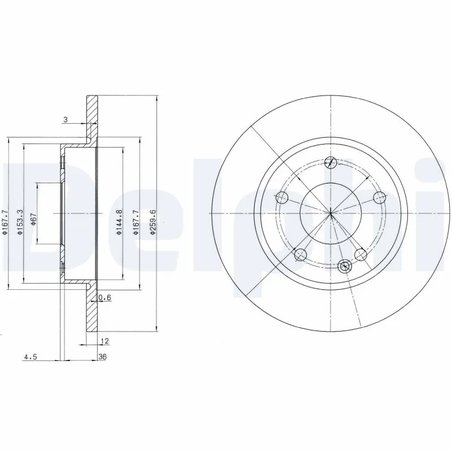 Disc frana Delphi BG3394