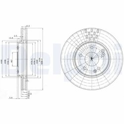 Disc frana Delphi BG3396