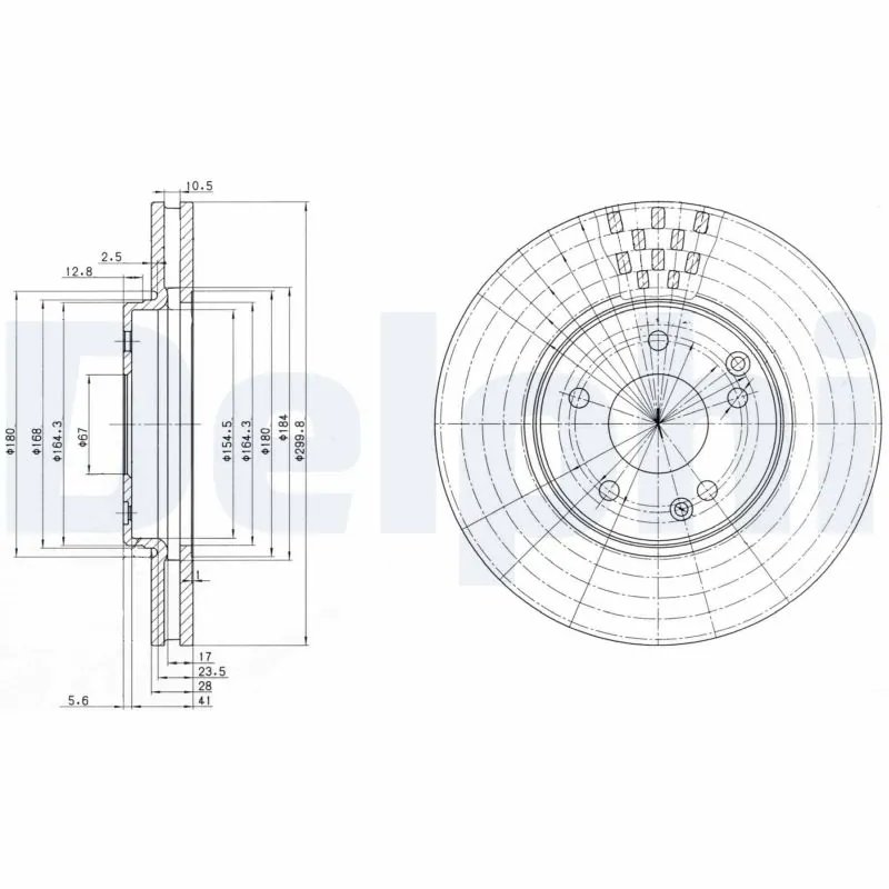 Disc frana Delphi BG3396