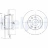 DISC FRANA DELPHI BG3426 - Compatibil cu LAND ROVER, TOYOTA