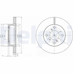DISC FRANA DELPHI BG3499 - Compatibil cu SUZUKI