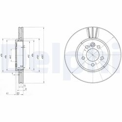 Disc frana Delphi BG3503