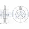 DISC FRANA DELPHI BG3537C - Compatibil cu FORD, JAGUAR