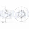 Disc frana Delphi BG3551