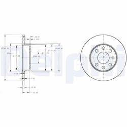 Disc frana Delphi BG3567