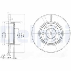 Disc frana Delphi BG3568