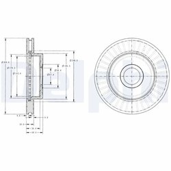 Disc frana Delphi BG3659