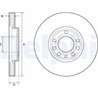 Disc frana Delphi BG3713C