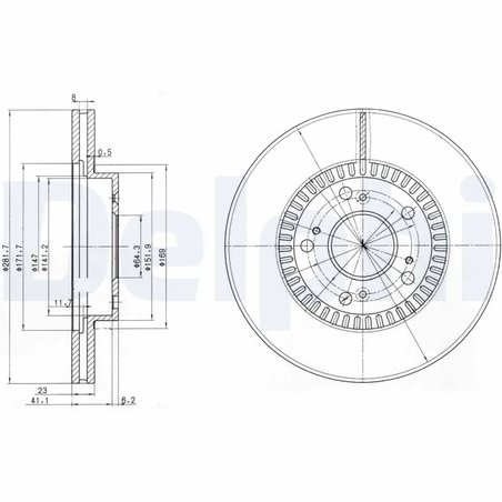 Disc frana Delphi BG3720