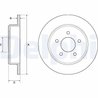 DISC FRANA DELPHI BG3739 - Compatibil cu CHRYSLER, DODGE, JEEP