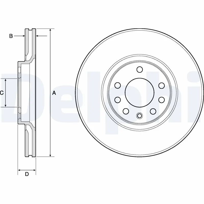 Disc frana Delphi BG3770C