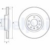 Disc frana Delphi BG3770C