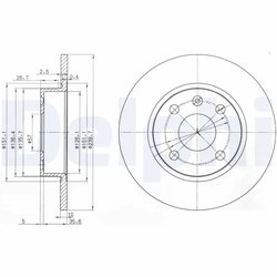 Disc frana Delphi BG3771