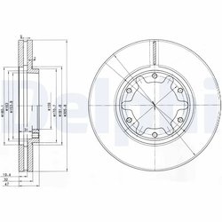Disc frana Delphi BG3817