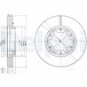 Disc frana Delphi BG3817