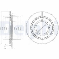 DISC FRANA DELPHI BG3820 - Compatibil cu SUZUKI