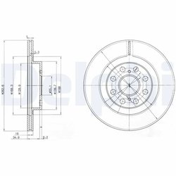 Disc frana Delphi BG3825
