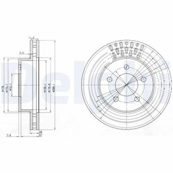 Disc frana Delphi BG3846