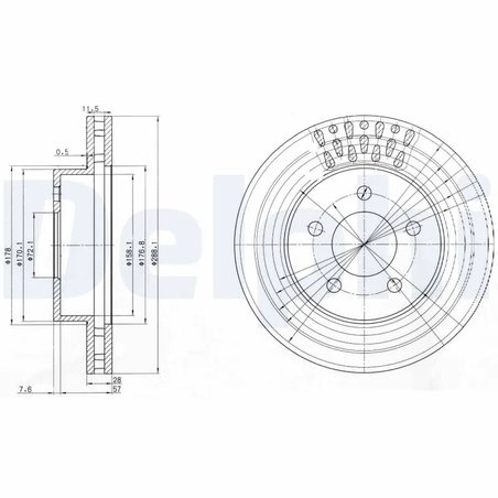 Disc frana Delphi BG3846
