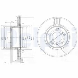 Disc frana Delphi BG3870