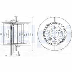 Disc frana Delphi BG3872