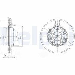Disc frana Delphi BG3874